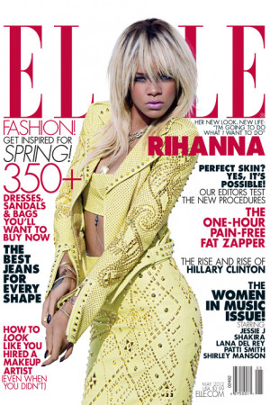 Rihanna Covers Elle Magazine; Talks Chris Brown, Kids, And Finding A ...