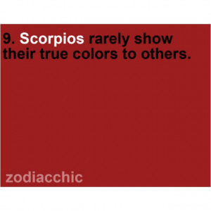 Truth about scorpios