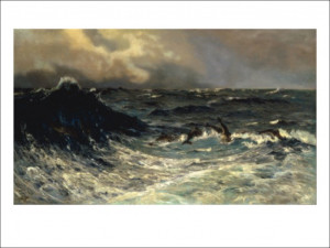 Dolphins in a Rough Sea 1894