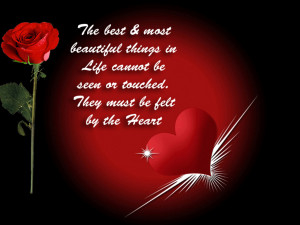 Rose Wallpaper for Love with Quotes