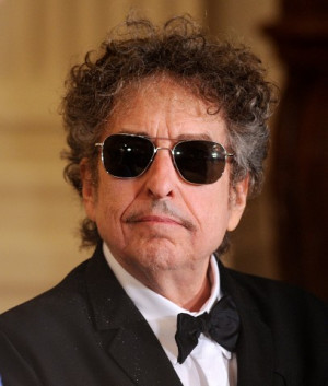 Bob Dylan attends the Presidential Medal of Freedom ceremony at the ...