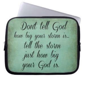 Inspirational Christian Quote Computer Sleeve