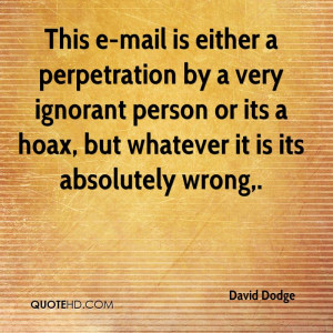 David Dodge Quotes