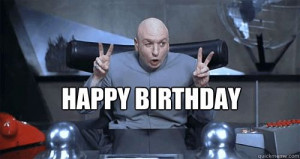 Dr Evil Quote Fingers Happy birthday dr evil