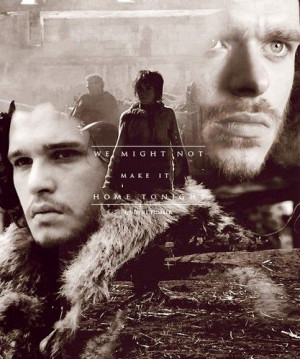 Robb Stark, Arya Stark and Jon Snow - game-of-thrones Fan Art