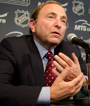 ... Gary Bettman speaks during a news conference, Tuesday May 31, 2011