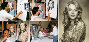 Creating Lindsay Wagner portrait by Noel Cruz by noeling