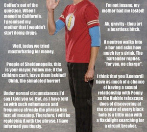 ... +Theory+Sheldon+Quotes | What’s your favorite Sheldon Cooper quote