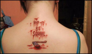 ... loving this “Hip to be Square” quote from American Psycho