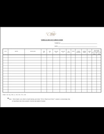 vehicle sign out sheet template