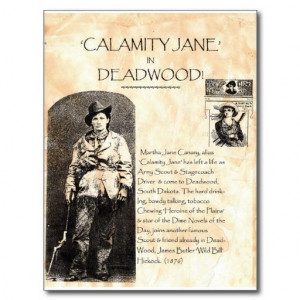 Calamity Jane Post Card from Zazzle.com