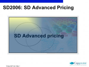 SAP Pricing Scale