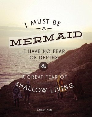 mermaid #ocean #quote