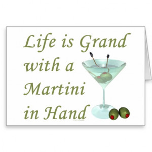 Funny Quote Martini Glass