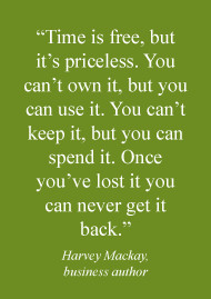 Time is a precious gift:)