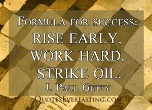 Formula for success inspirational quotes