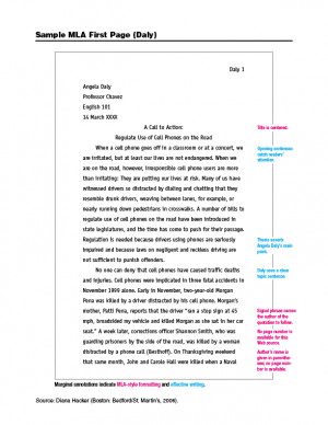 Summary essay in mla format