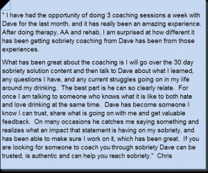 Chris is one of many that has taken advantage of 1:1 coaching with me ...