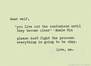 dear self: