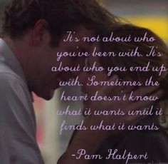 ... it wants. Pam Halpert and Jim. The Office Quotes. Waiting for Love
