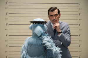 TY BURRELL and SAM THE EAGLE