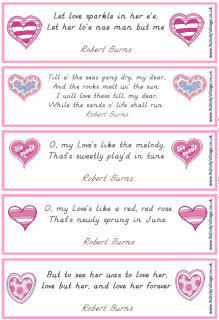Robert Burns love quotes bookmarks