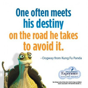 One often meets his destiny on the road he takes to avoid it - Kung Fu ...