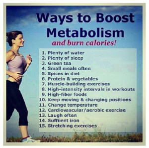 Boost metabolism...