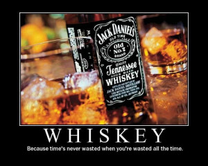 whiskey time is never wasted when you are wasted all the time