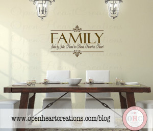... Christian Family Wall Quote Lettering Vinyl Decals 22h x 36w QT0106