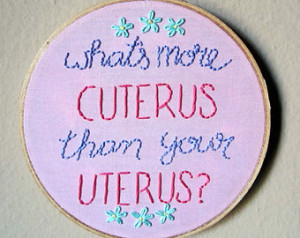 What's More Cuterus Than Your U terus? Leslie Knope quote hand ...