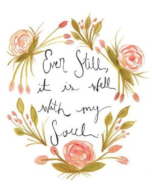 roxycrafts It is Well With My Soul Chalkboard Print