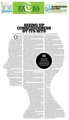 Sizing Up Consciousness By Its Bits | Newspaper Design #58 | The Times ...