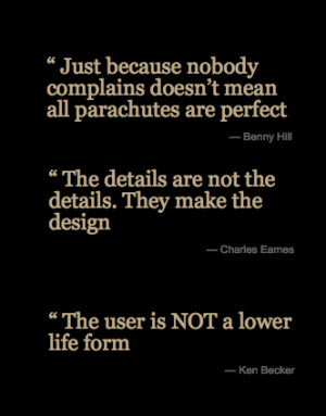 szymon:Learn from their wisdom: user experience quotes