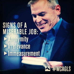Signs of a Miserable Job: Anonymity, Irrelevance & Immeasurement. Pat ...