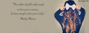 Your Clothes Quote Marilyn Monroe cover