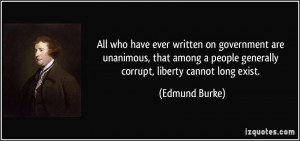 on government are unanimous, that among a people generally corrupt ...