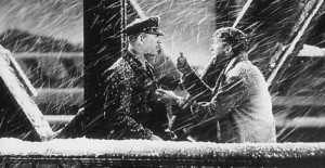 Frame from It's a Wonderful Life showing Jimmy Stewart as George ...