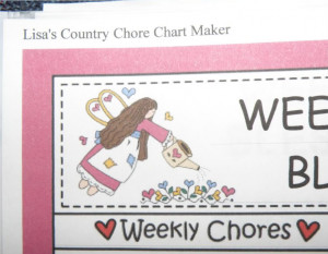 ... Lisa's Country Chore Chart Maker