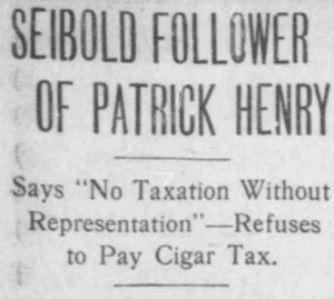 SIEBOLD FOLLOWER OF PATRICK HENRY The Washington Times, June 18, 1909 ...