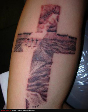 Cross Tattoos for Women On Back