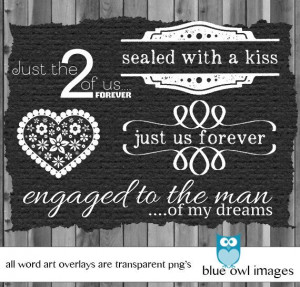... Scrapbook Word Art Photo Stamps Quotes Engagement Prop Lover Series $5