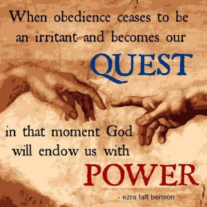 ... God will endow us with power.” –Ezra Taft Benson http://pinterest