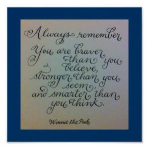 Inspirational quote calligraphy art poster