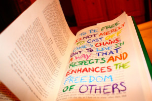 freedom- yes 2 corinthians dont hurt a brother in your own freedom