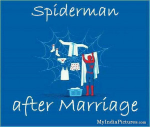 Spiderman After Marriage Funny Cartoon Jokes, Cartoon Jokes