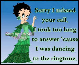 Betty Boop dance quote