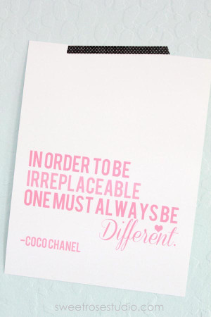 Download Coco Chanel Prints Here!