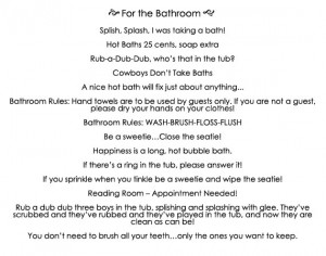 bathroom sayings