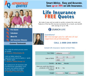 .com: Advantage Quotes - Free Term Life Insurance QuoteCompare life ...